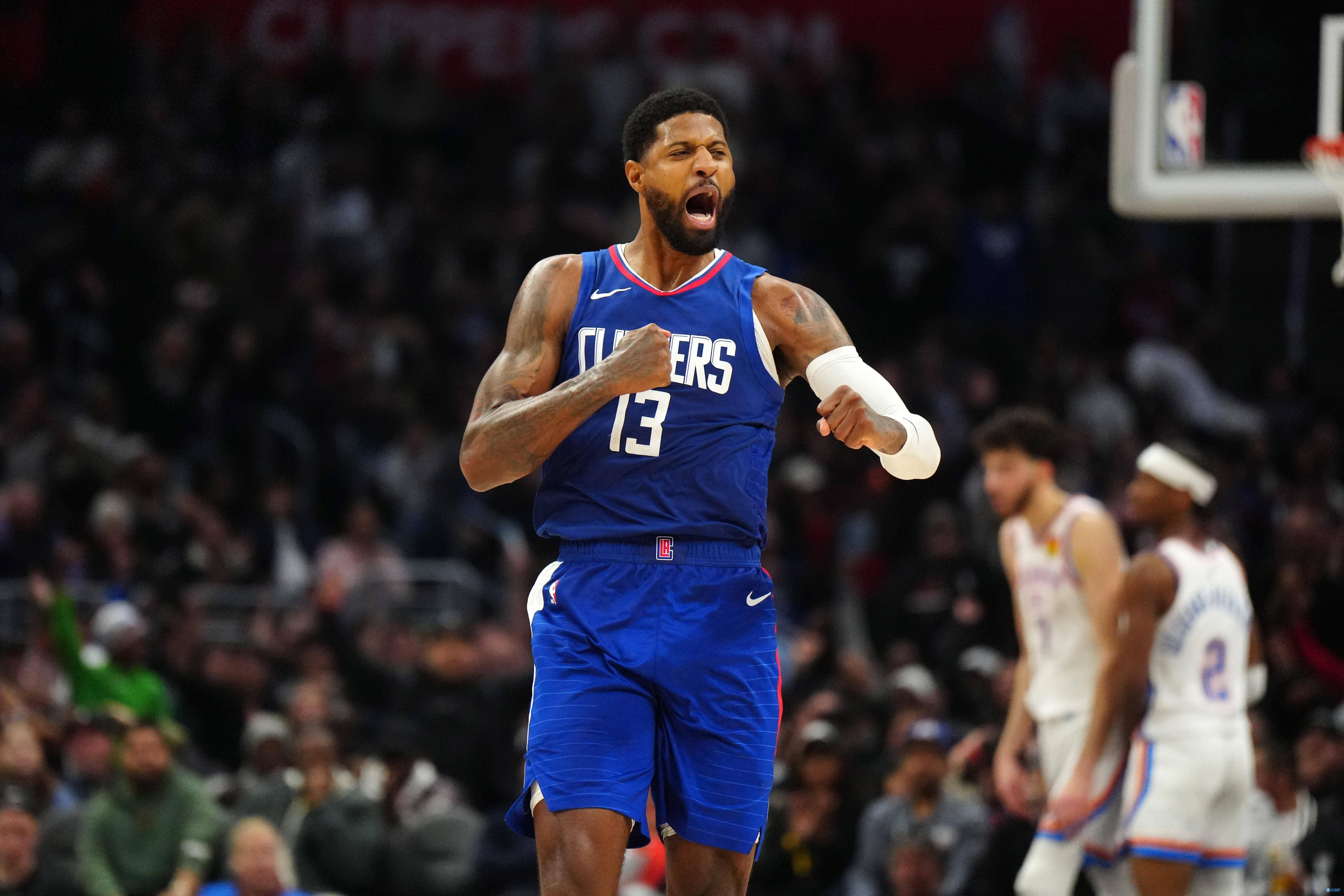 快船擒小牛，乔治砍下20+10